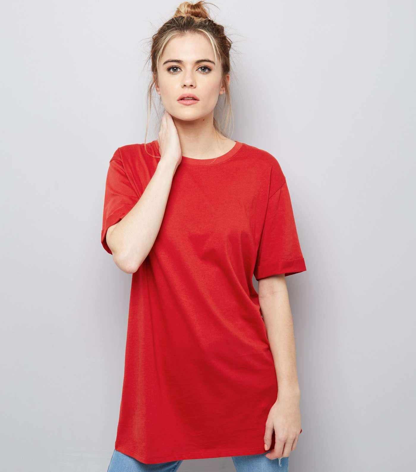 Tall Red Oversized T-Shirt