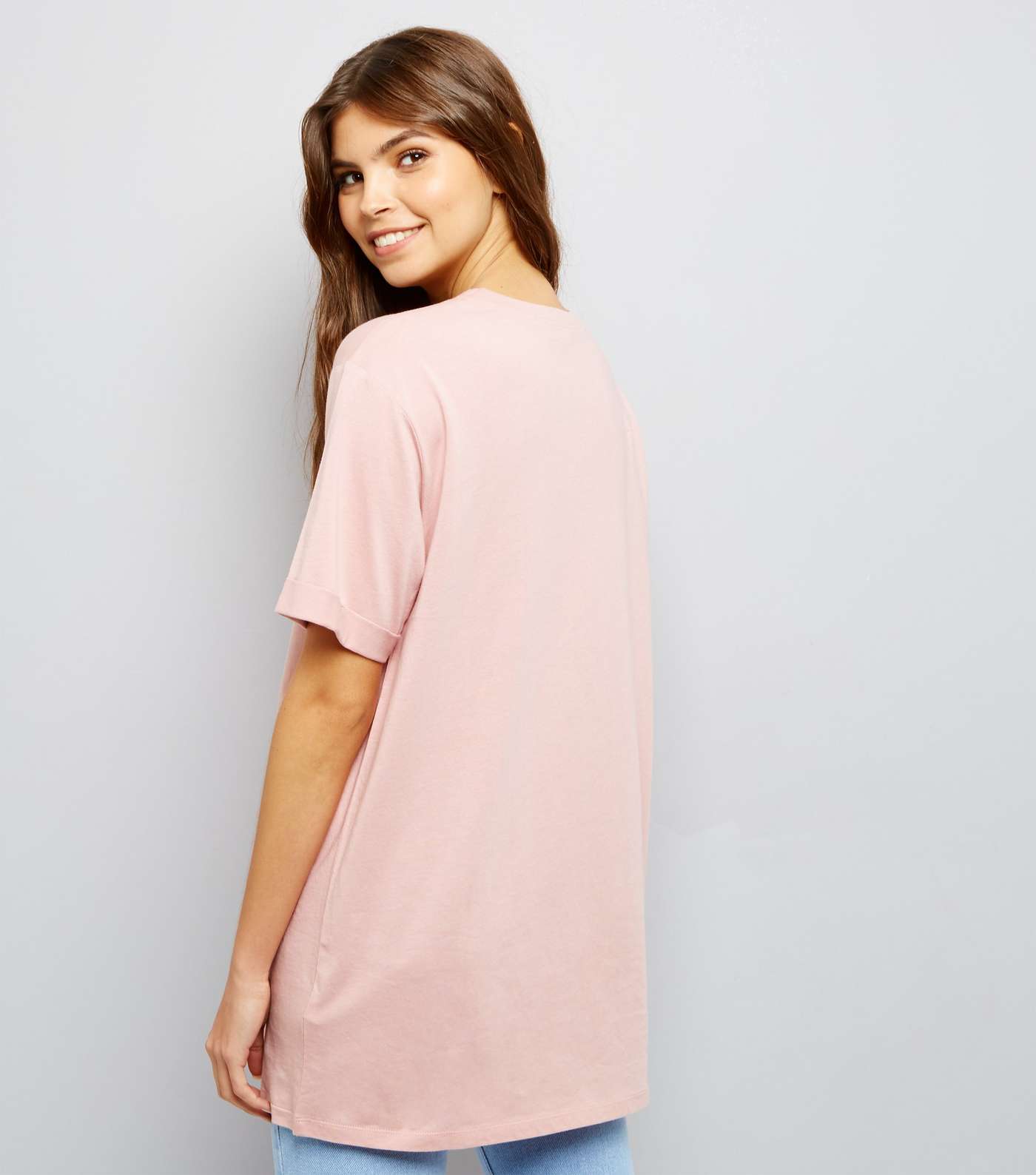 Tall Pink Oversized T-Shirt Image 3