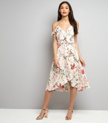 cold shoulder dress midi