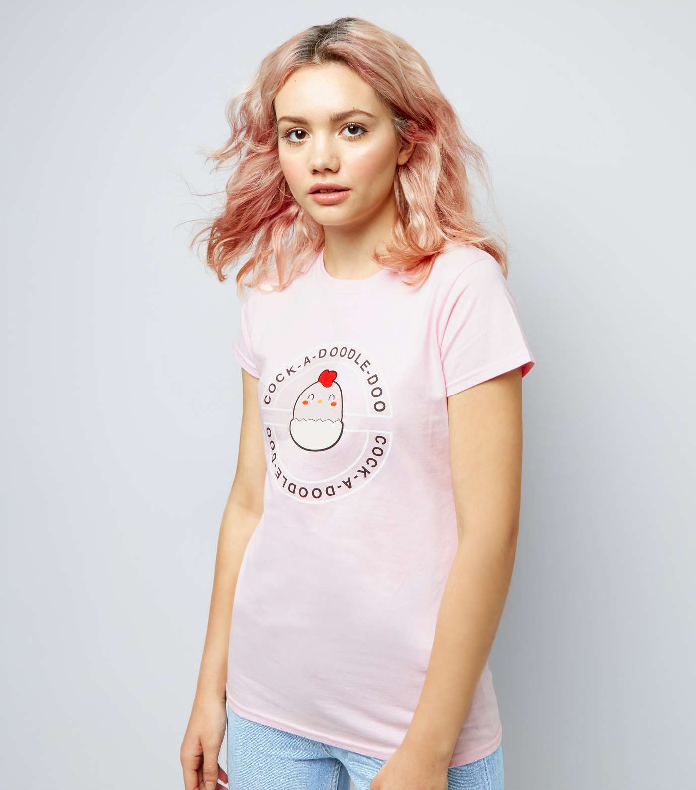 Lilac Slogan Print T-Shirt 