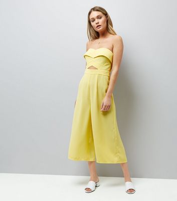yellow jumpsuit new look