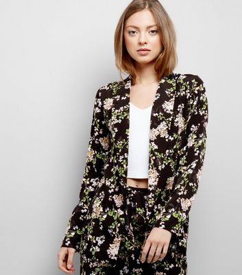 black floral blazer