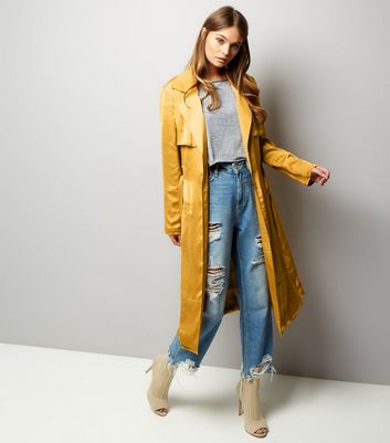 yellow duster coat