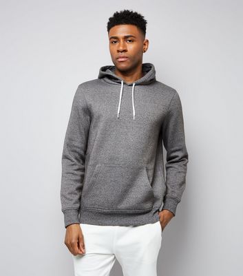 grey marl hoodie mens