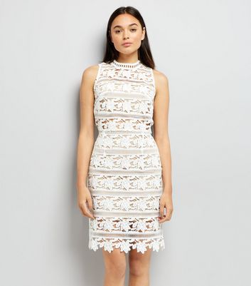 new look white lace dress