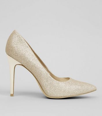 gold glitter shoes new look