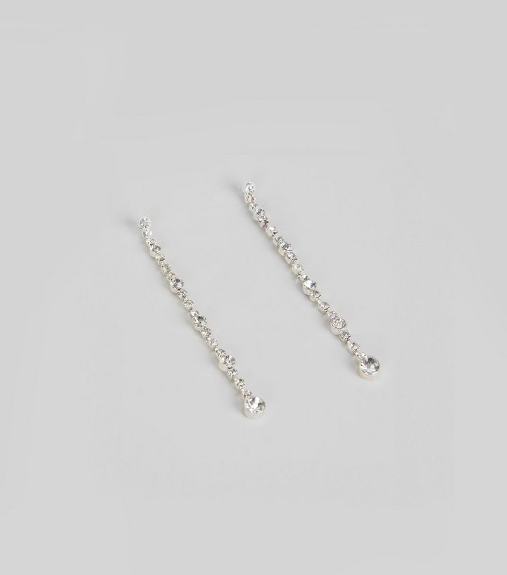 Silver Crystal Drop Earrings Add To Saved Items Remove From Silver Crystal Drop Earrings Add To Saved Items Remove From