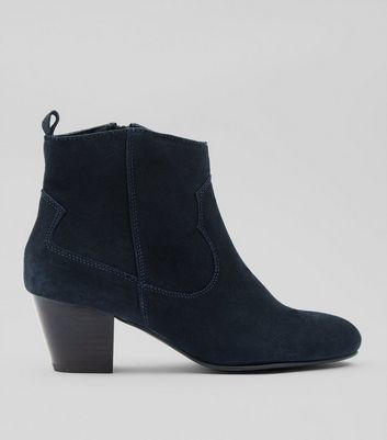 new look navy boots