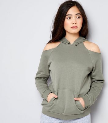 cold shoulder hoodie