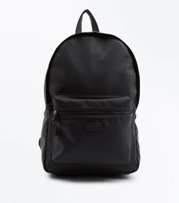 leather backpack new look