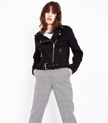 New look 2024 suedette biker jacket