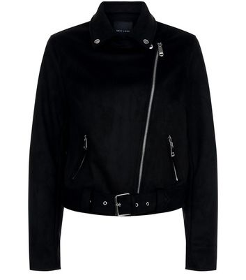 New look black suede jacket best sale