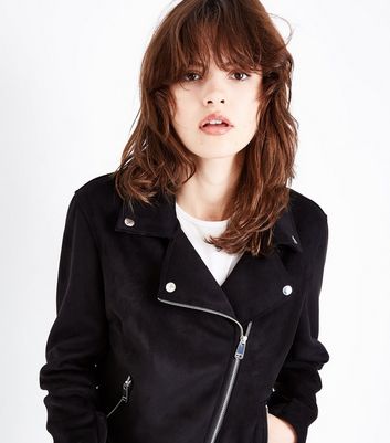 New look hotsell suede biker jacket