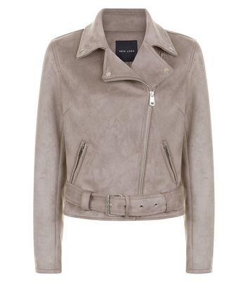 new look grey suede jacket