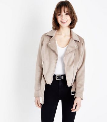 missguided brown leather blazer