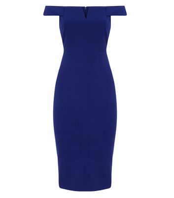 Ax paris navy bardot dress best sale