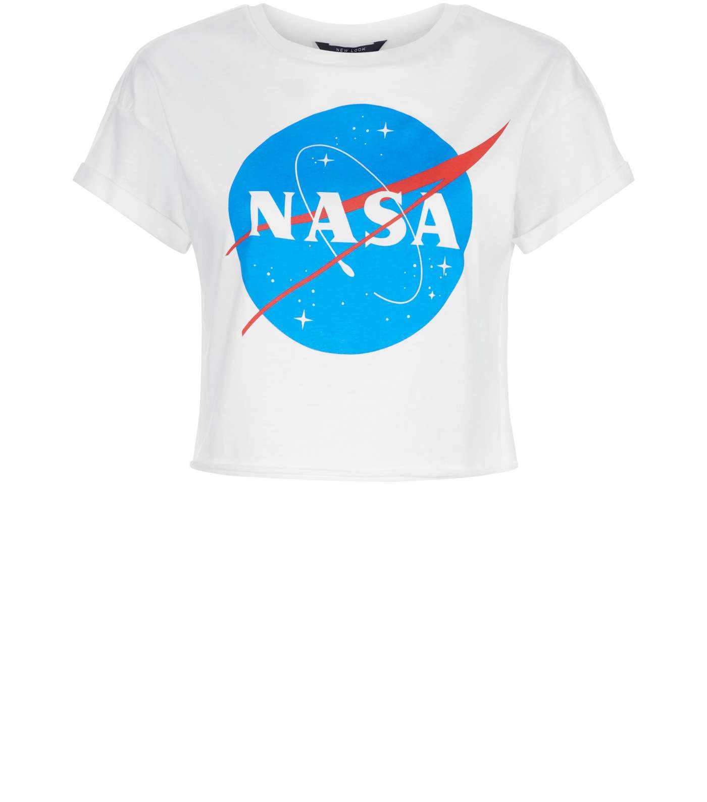 Teens White NASA Print T-Shirt Image 4