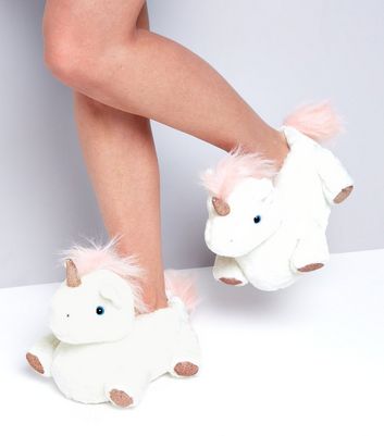 new look unicorn slippers