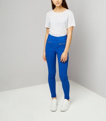 blue skinny trousers