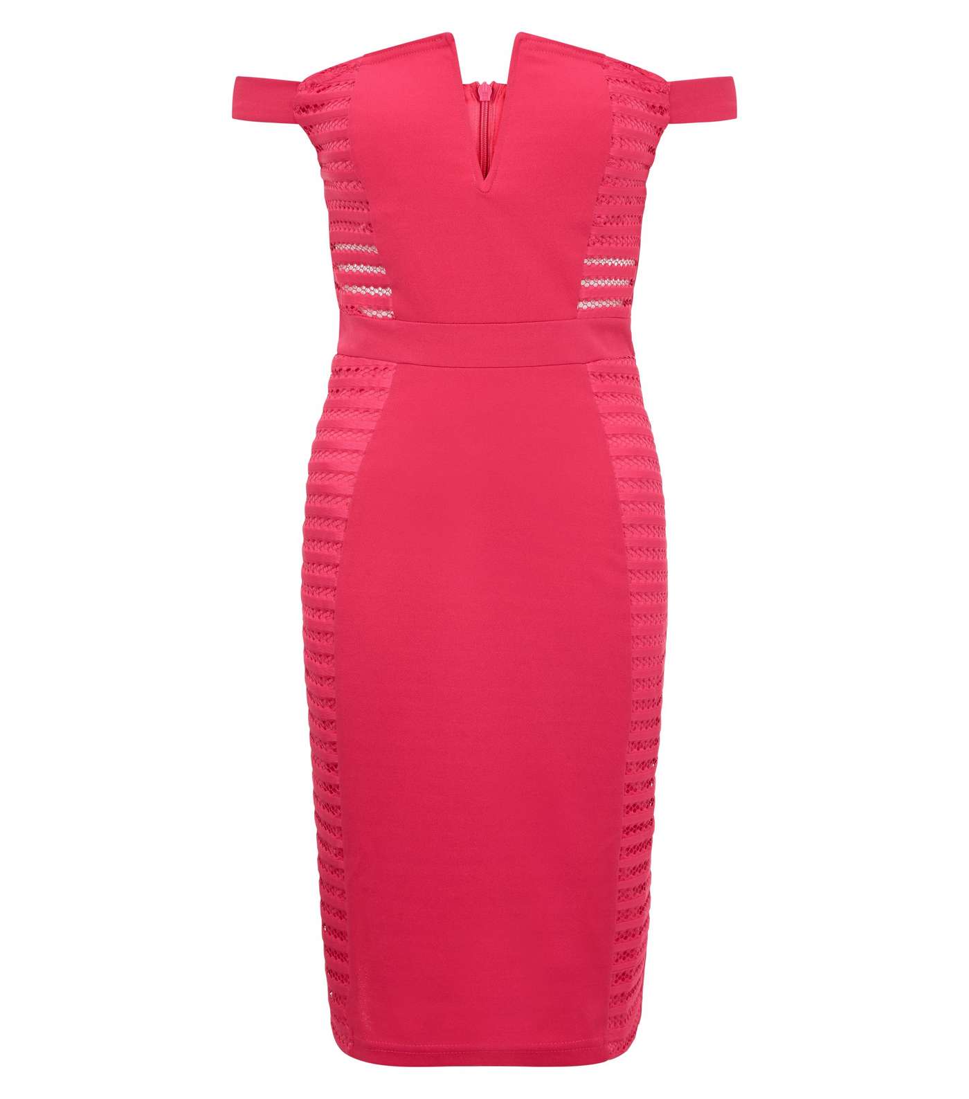 Parisian Bright Pink Cut Out Sides Bodycon Dress  Image 4