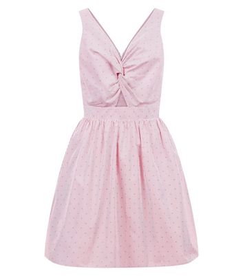 Red Stripe Twist Front Sundress New Look