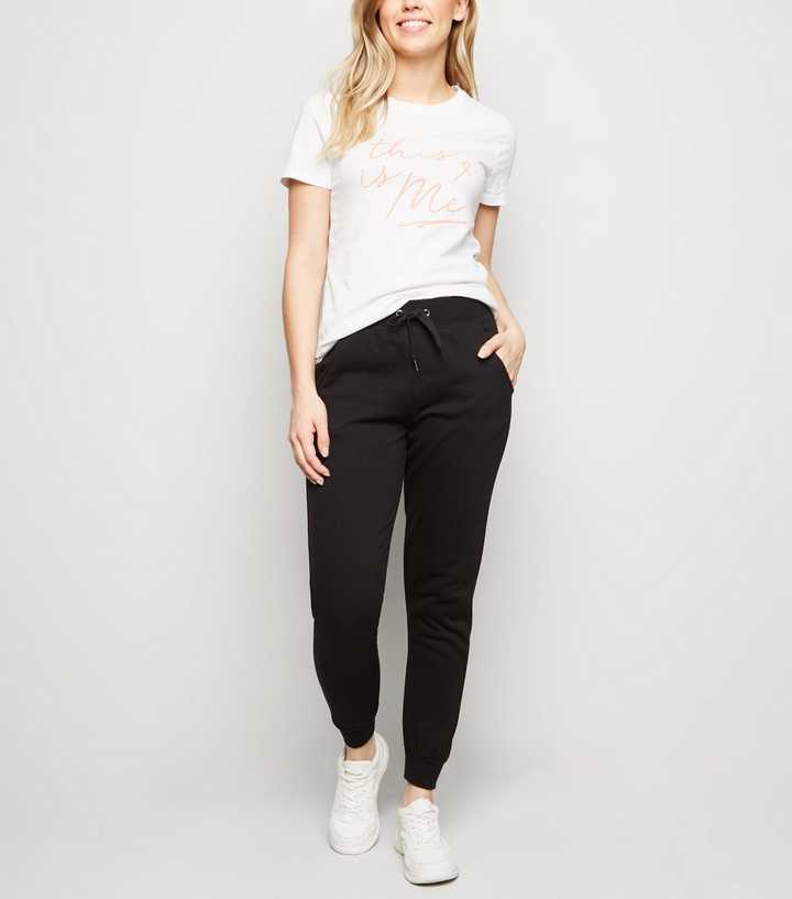 Black Slim Leg Joggers