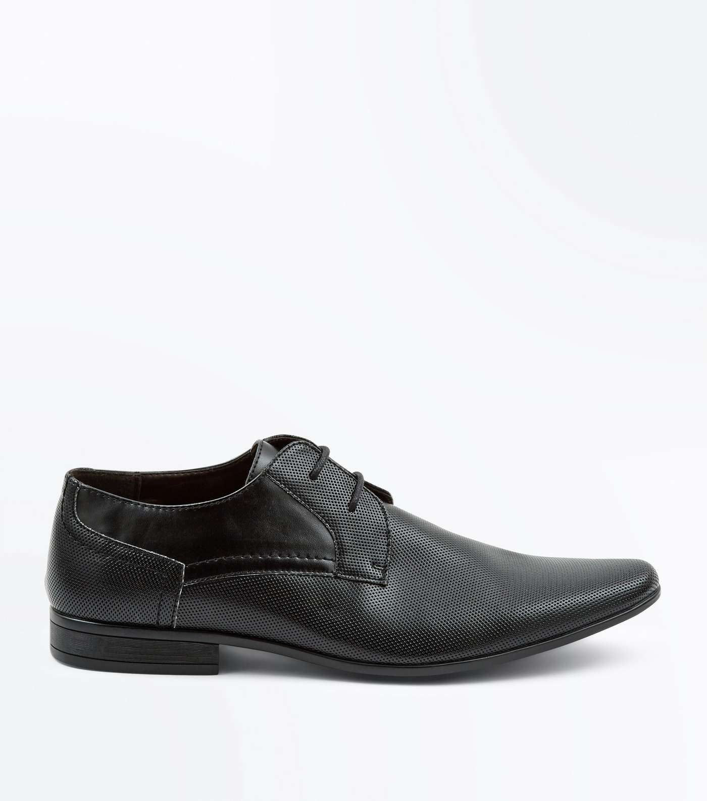 Black Perforated Formal Shoes