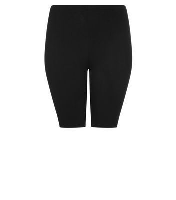 plain black cycling shorts