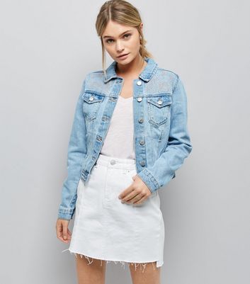 studded blue jean jacket