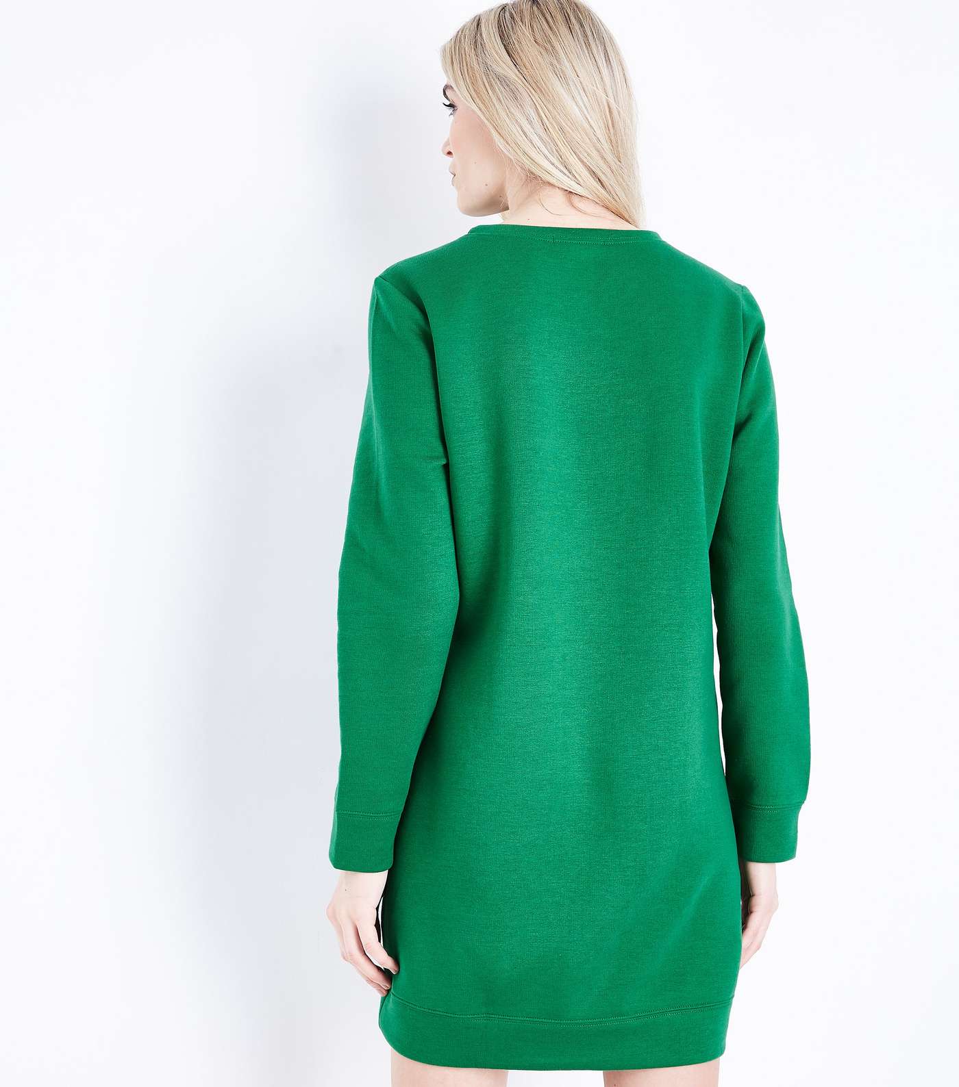 Green Sweater Dress Image 3