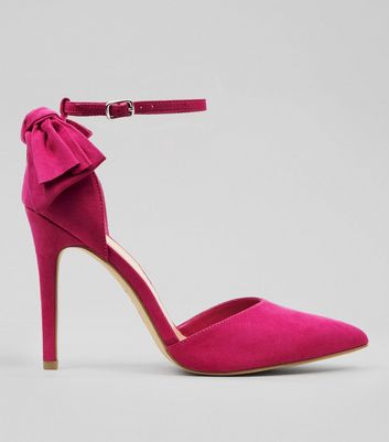 new look wide fit pink shoes