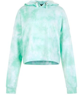 light green tie dye hoodie