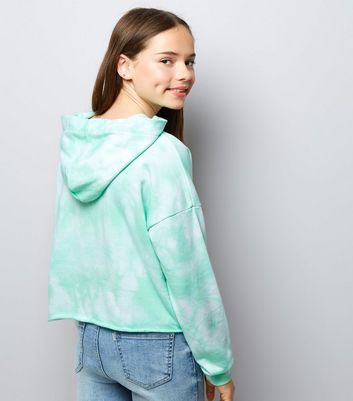mint green tie dye hoodie