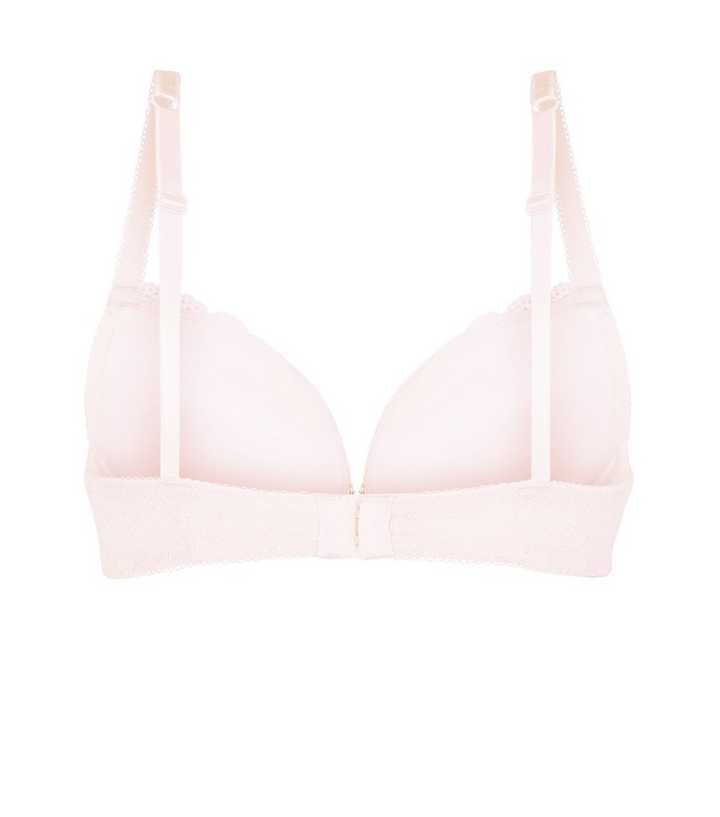 New Look lace push up bra in light pink