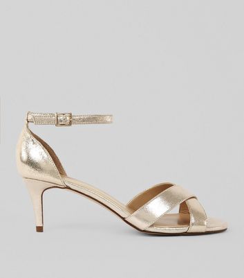 gold heel shoes uk