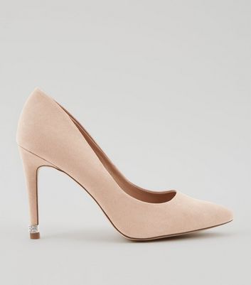 nude diamante shoes