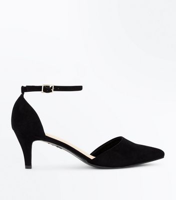 new look black kitten heels