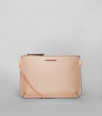 new look rose gold bag