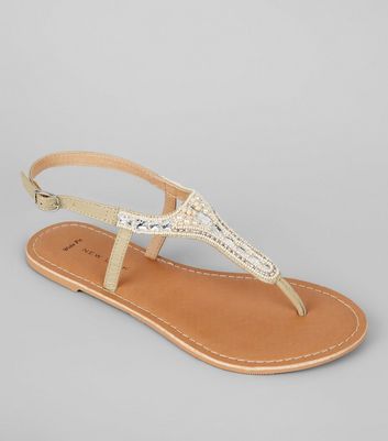 new look cream sandals