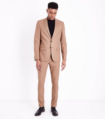 camel suit trousers