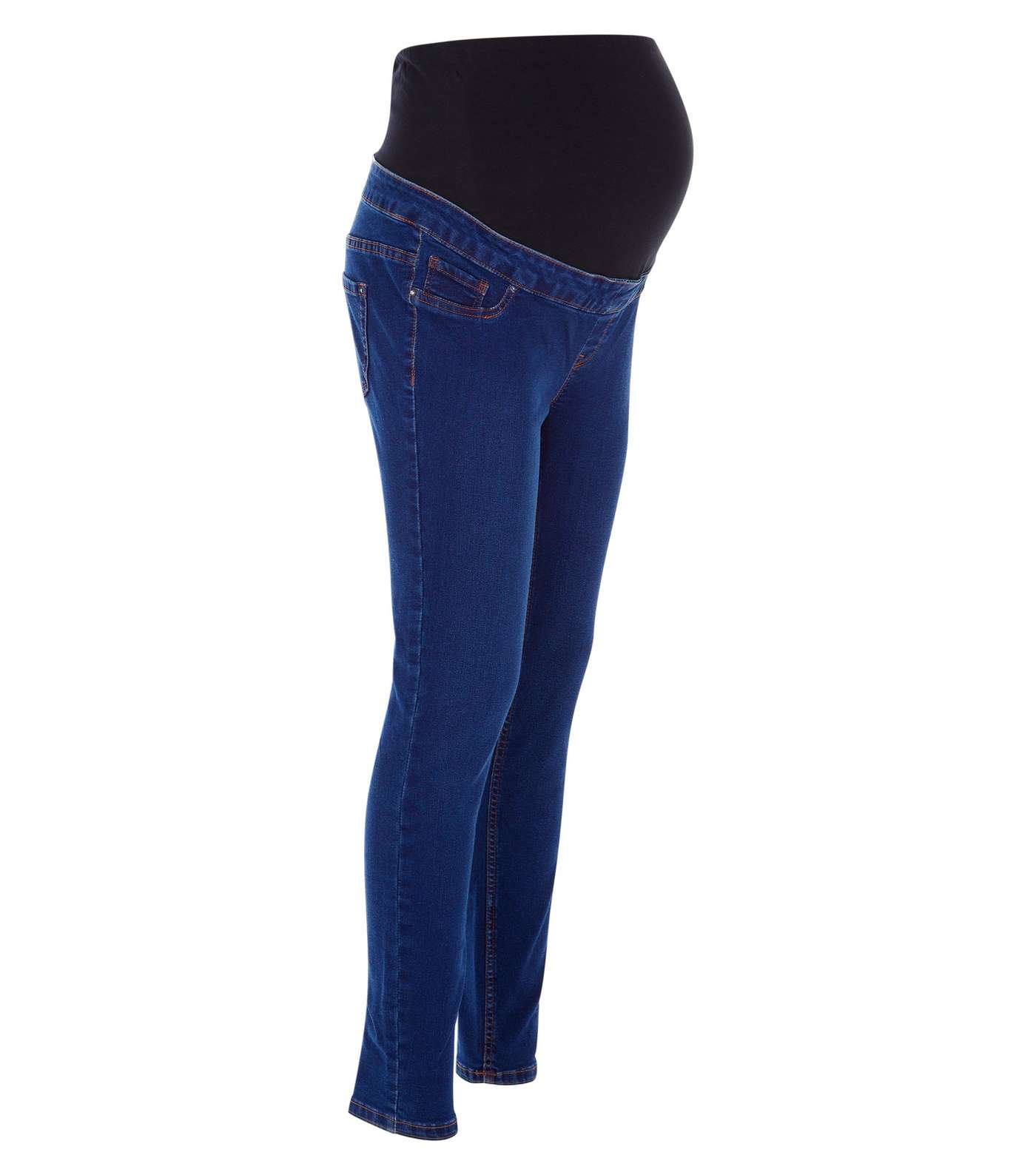 Maternity Blue Over Bump Jeggings Image 4
