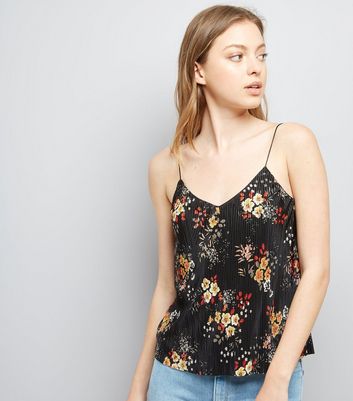 black floral cami top