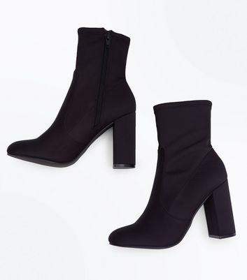 black sock boots new look