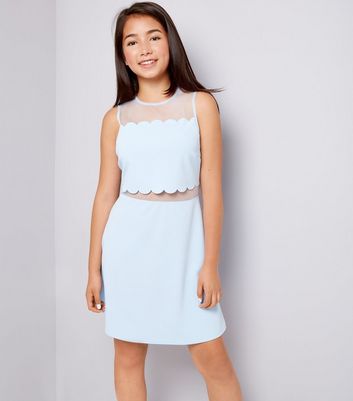 new look pale blue dress