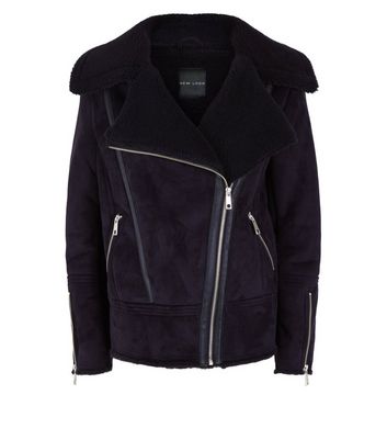 new look shearling coat