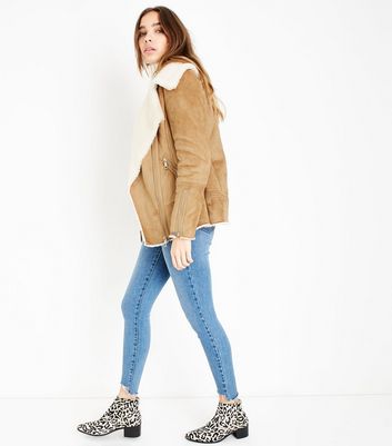 new look shearling jacket