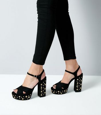 new look studded heels