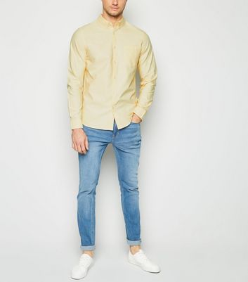 Yellow Long Sleeve Oxford Shirt | New Look