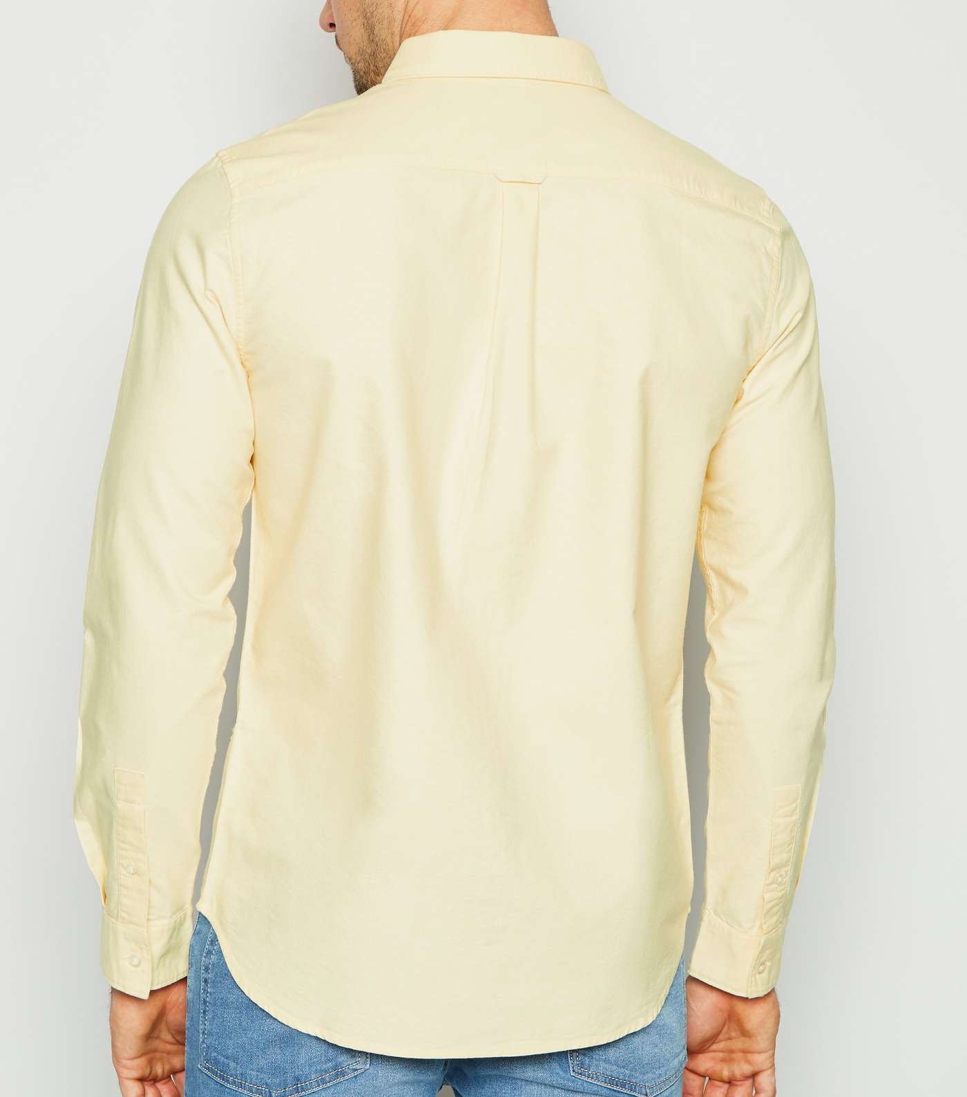 Yellow Long Sleeve Oxford Shirt Image 3