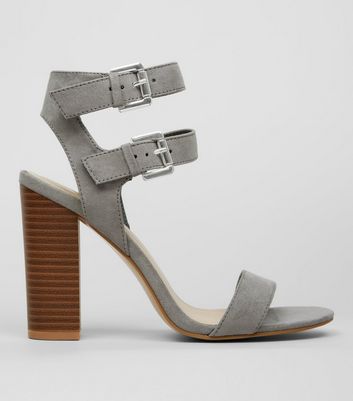 newlook grey heels